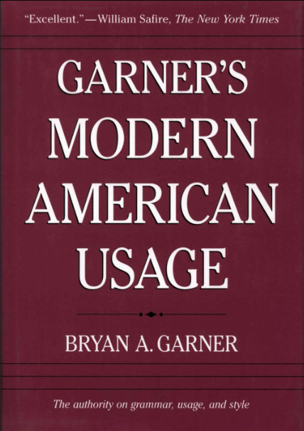 Garner's Modern American Usage